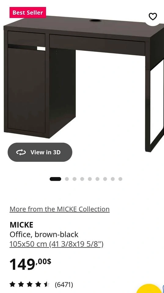IKEA Micke table - photo 3