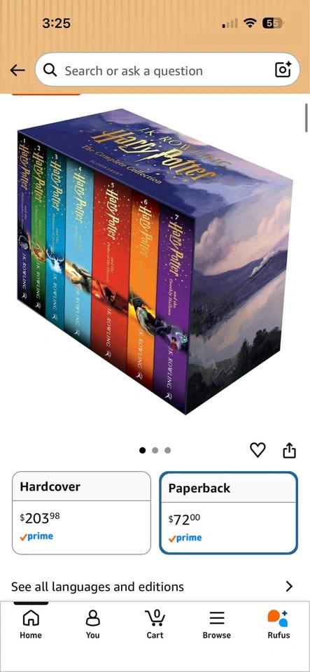 Harry Potter COMPLETE PAPERBACK SET - photo 5