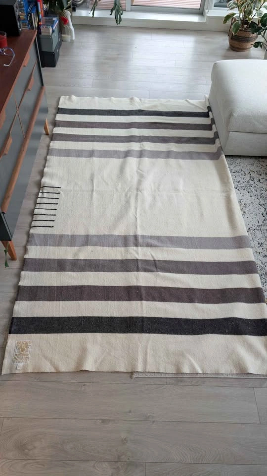 8-Point Hudson Bay Blanket in Black/Grey - King size - photo 3