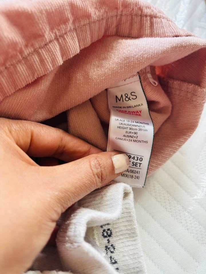 M&S 3-Piece Baby Girl Outfit Set, Size 18-24 Months - photo 5