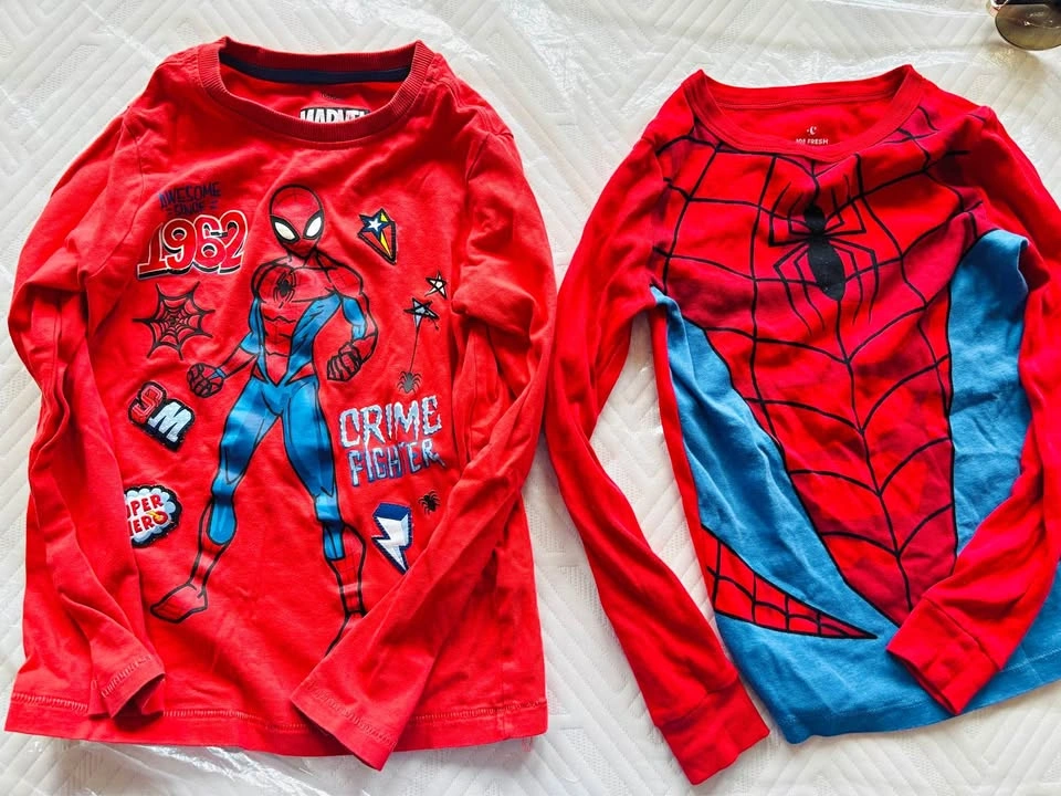 Marvel and Joe Fresh Spider-Man Long Sleeve Shirts, Set of 2