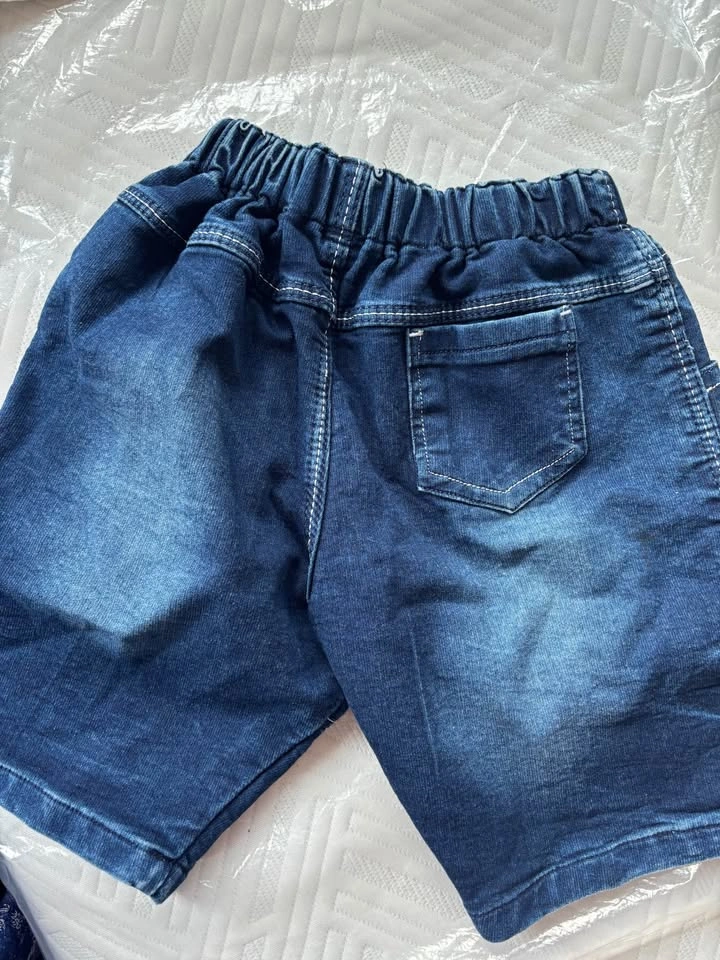 Brooks Brothers Boys Plaid Shirt and Denim Shorts Set - photo 3