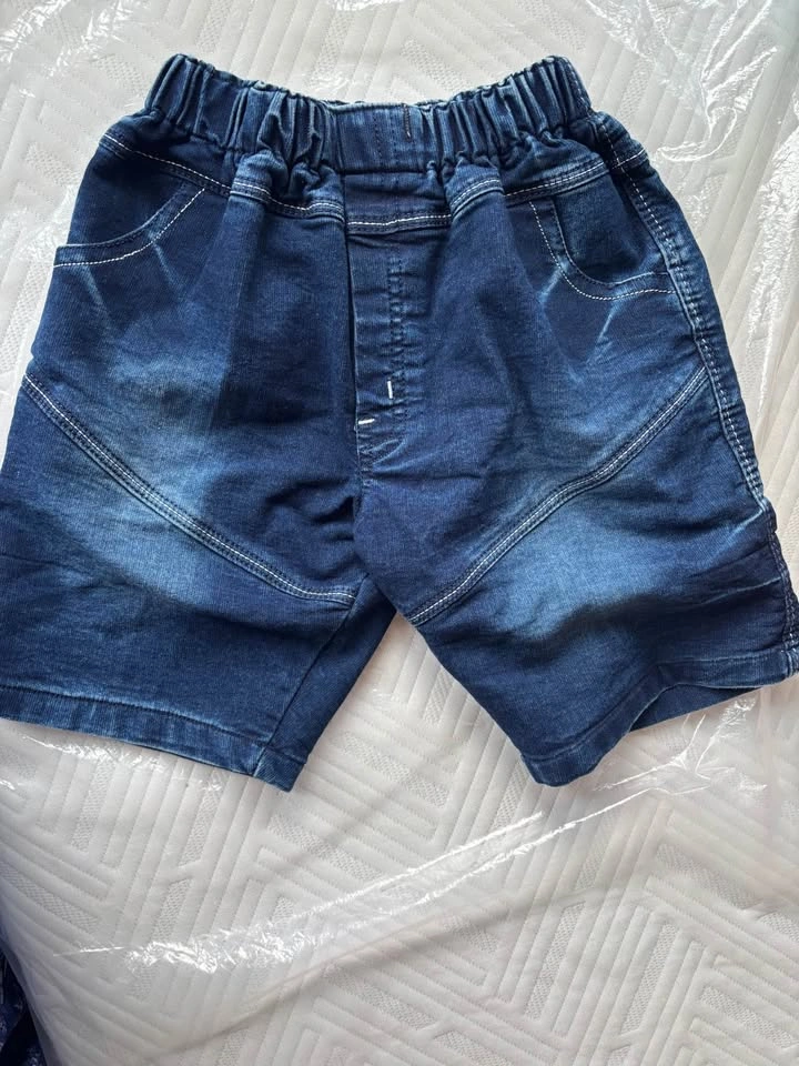 Brooks Brothers Boys Plaid Shirt and Denim Shorts Set - photo 4