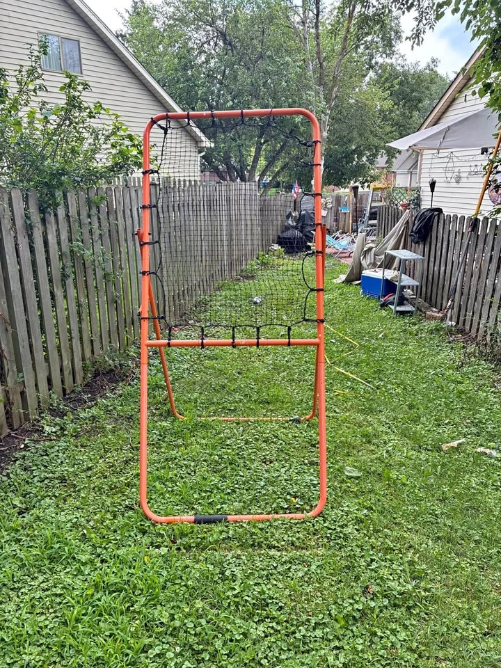 Orange Portable Sports Rebounder Net