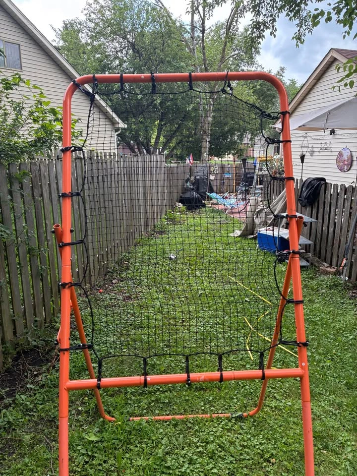 Orange Portable Sports Rebounder Net - photo 2