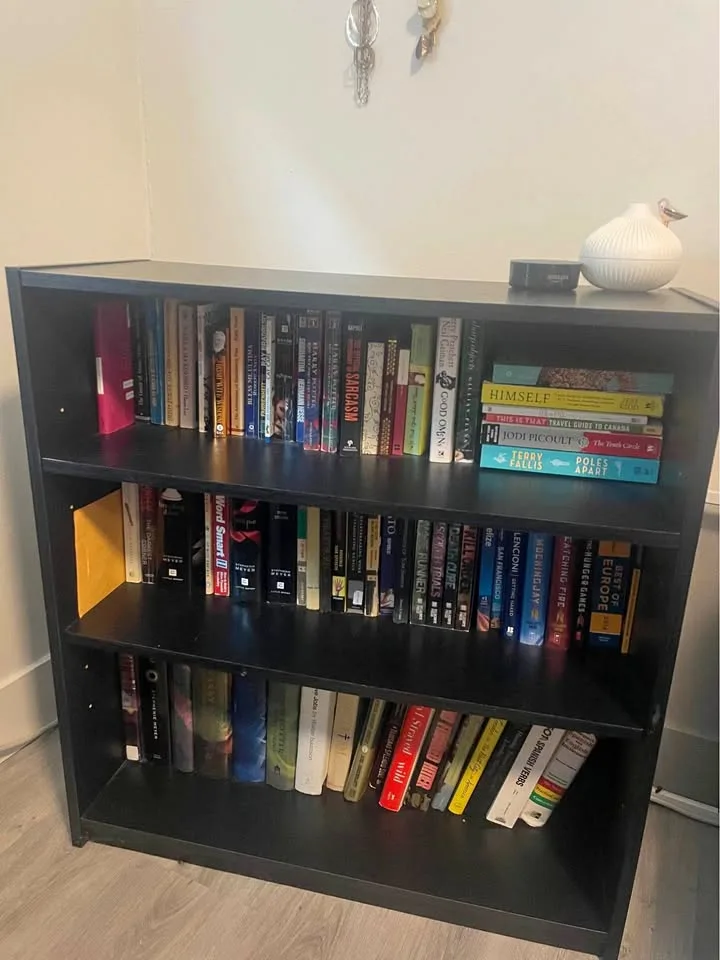 Sturdy Black Bookshelf – 32” × 30” × 11.5” thumbnail