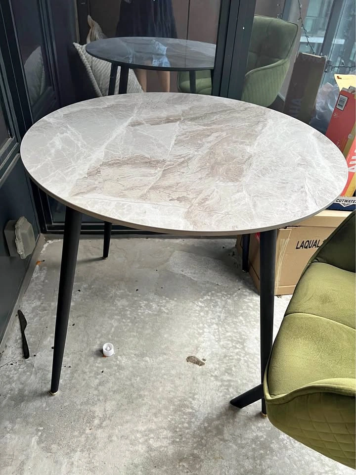 Round Marble Top Dining Table