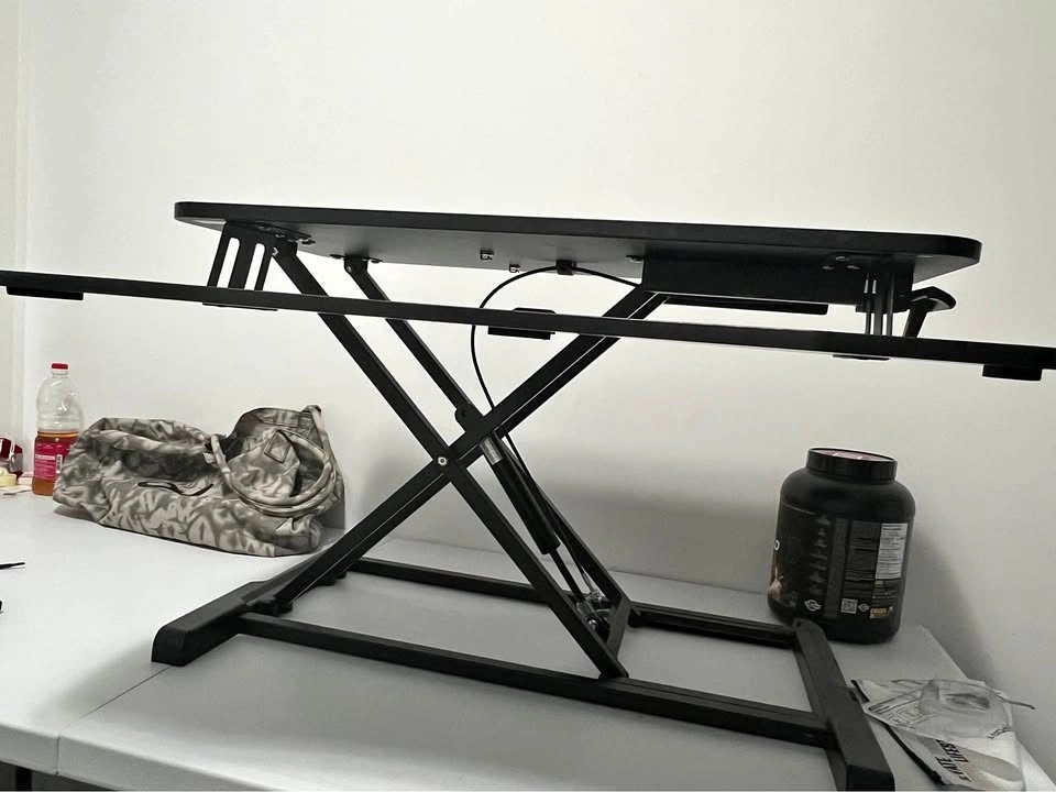 Black Adjustable Standing Desk Converter