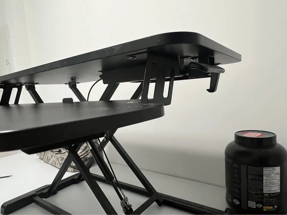 Black Adjustable Standing Desk Converter - photo 3