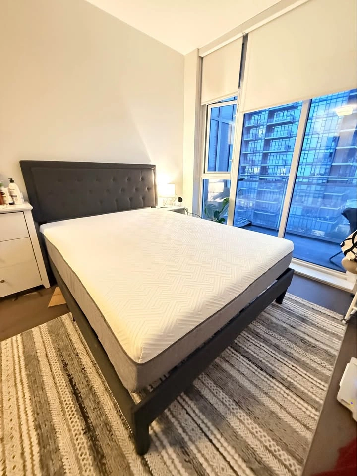 Queen Bed Frame + 10” Memory Foam Mattress — $300 - photo 2