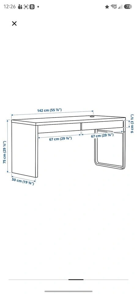 IKEA MICKE Desk Black-Brown - photo 2