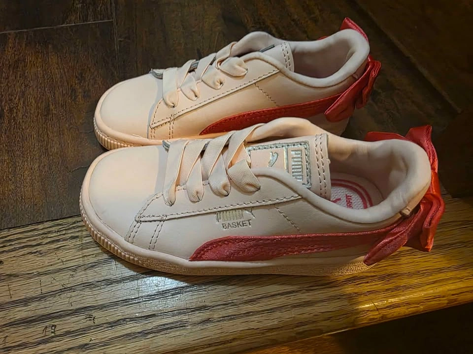 Girl Puma Basket Bow Sneakers, US size 8 - photo 4