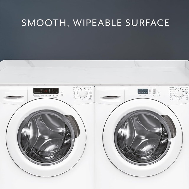 NEW 54" Washer & Dryer Countertop • White Marble Pattern - photo 5