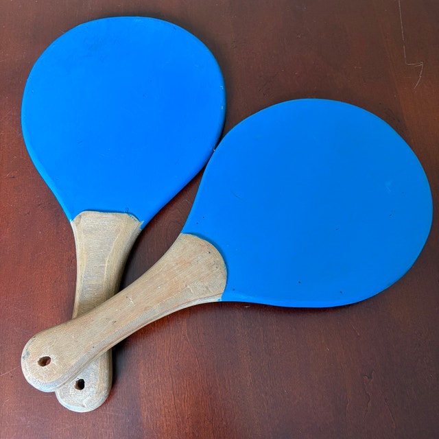 Vintage 1970s Greek Beach Paddles (Katrantzos Sport) - photo 3