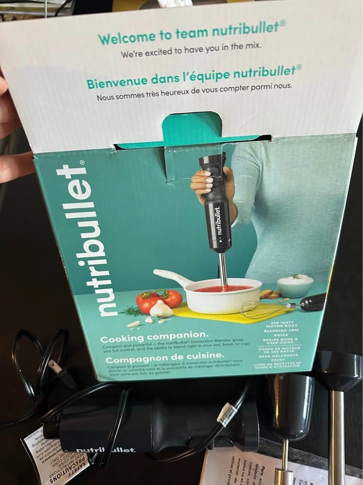 NutriBullet Immersion Blender – NEW (Open Box) - photo 3