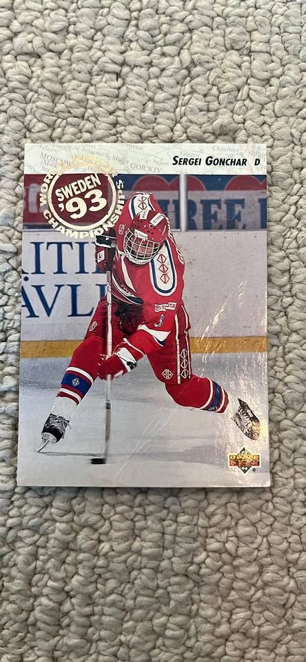 Sergei Gonchar [Wjc Stamp] #272 1993 Upper Deck Hockey Card