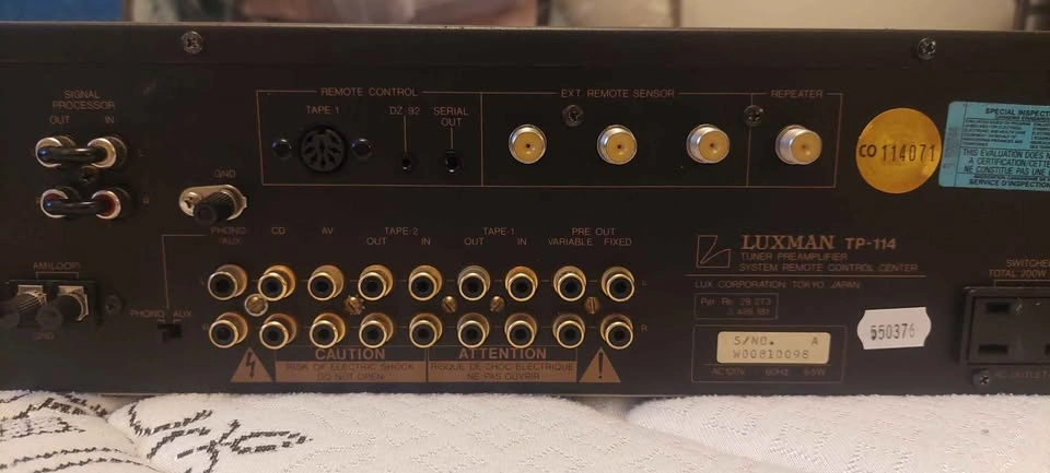 Luxman TP-114 Tuner Preamplifier - photo 3