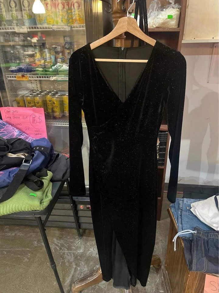 Long black dress