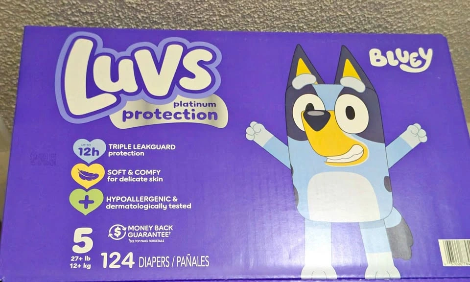 New Luvs size 5 diapers