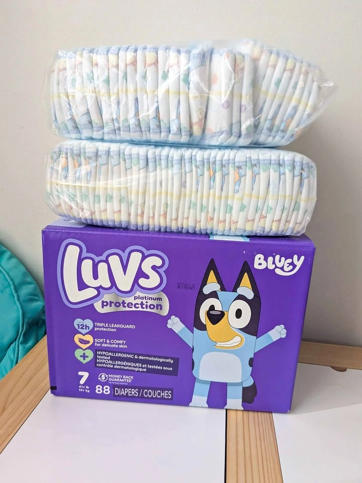 160 Luvs size 7 diapers