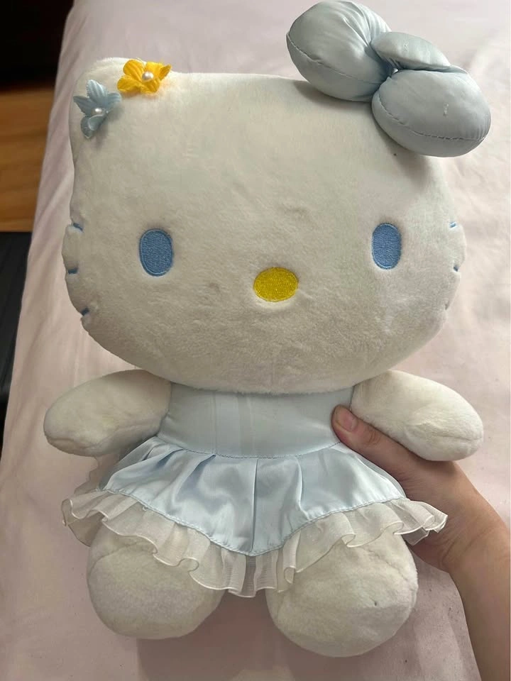 Huge Hello Kitty Blue Dress Plushy Toy