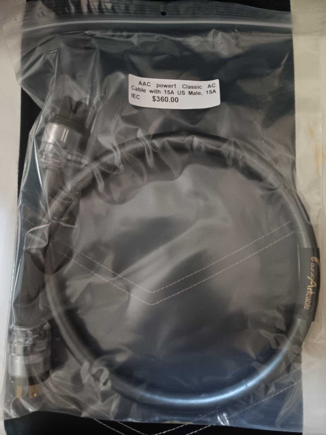 AAC power 1 classic AC cable with 16A US male 15A IEC