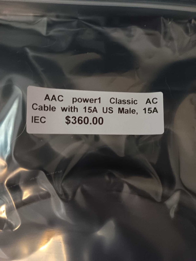 AAC power 1 classic AC cable with 16A US male 15A IEC - photo 2