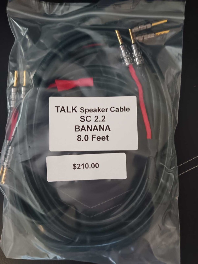 Talk speaker cables SC 2.2 banana 8ft
