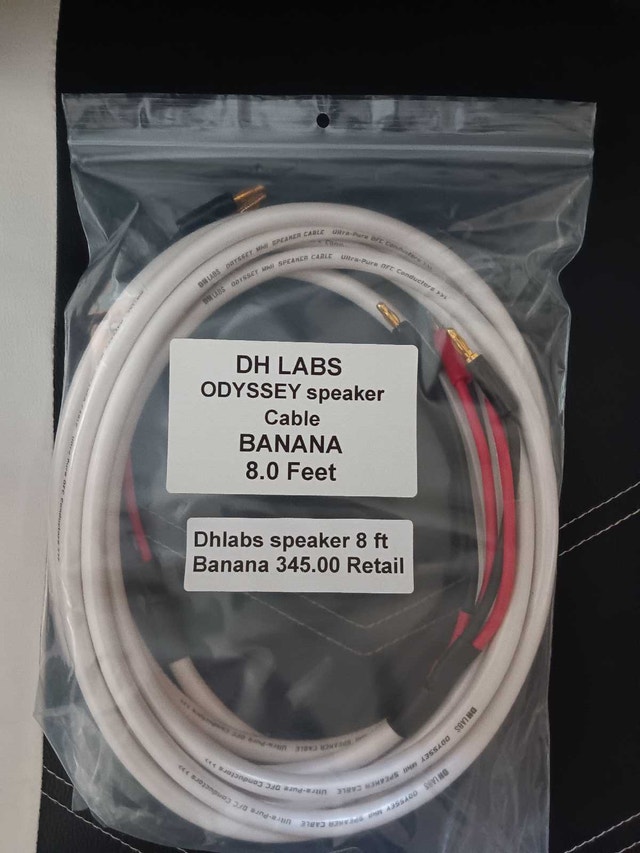 DH LABS ODDYSSEY SPEAKER CABLE BANANA 8FT