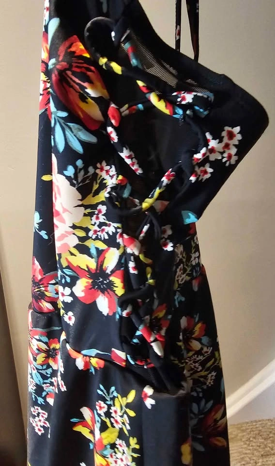 Torrid Floral Swim Dress Size 1 (14-16) - photo 3