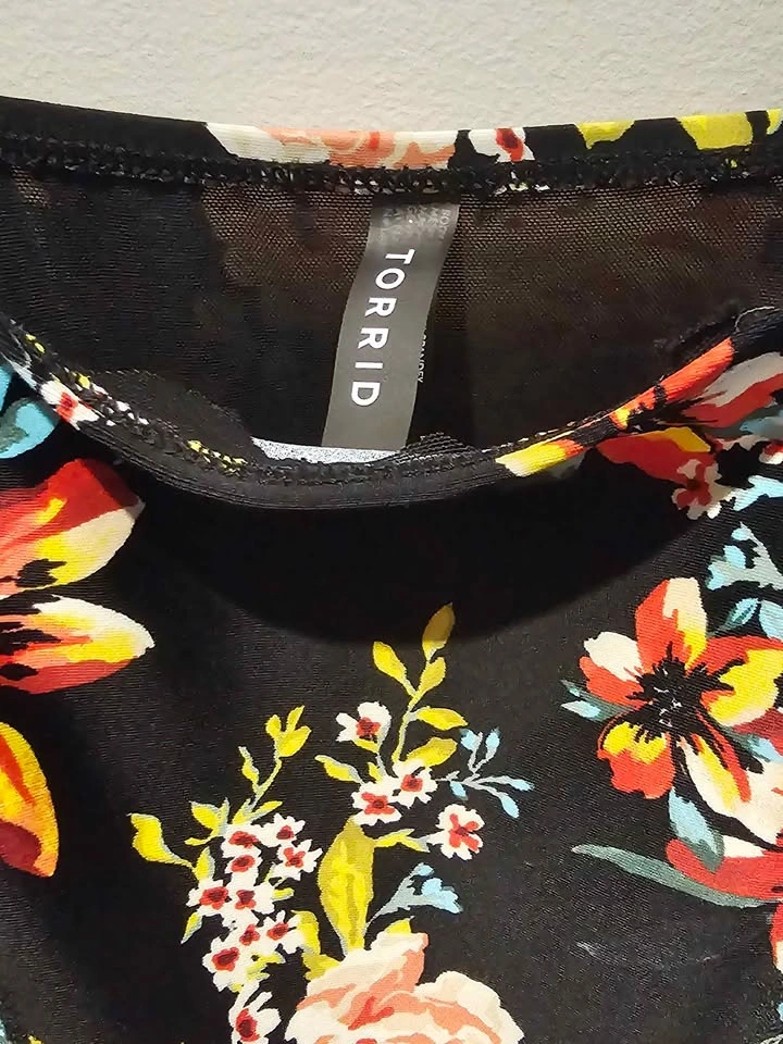 Torrid Floral Swim Dress Size 1 (14-16) - photo 5
