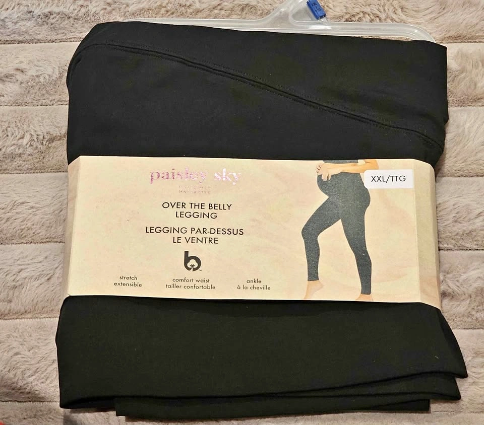Paisley Sky Over the Belly Maternity Leggings XL and XXL