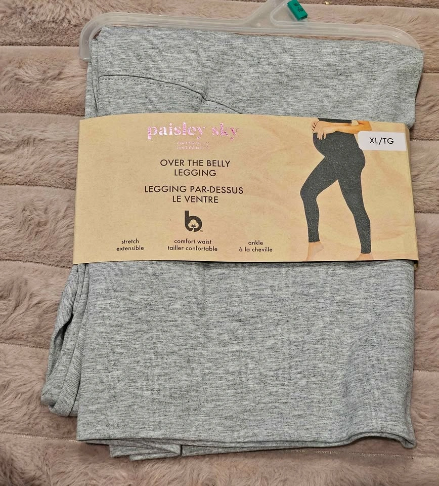 Paisley Sky Over the Belly Maternity Leggings XL and XXL - photo 3