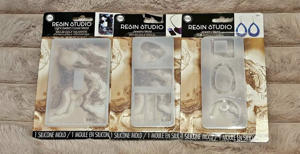 Color Flow Resin Studio Silicone Molds - Light Switch Cover