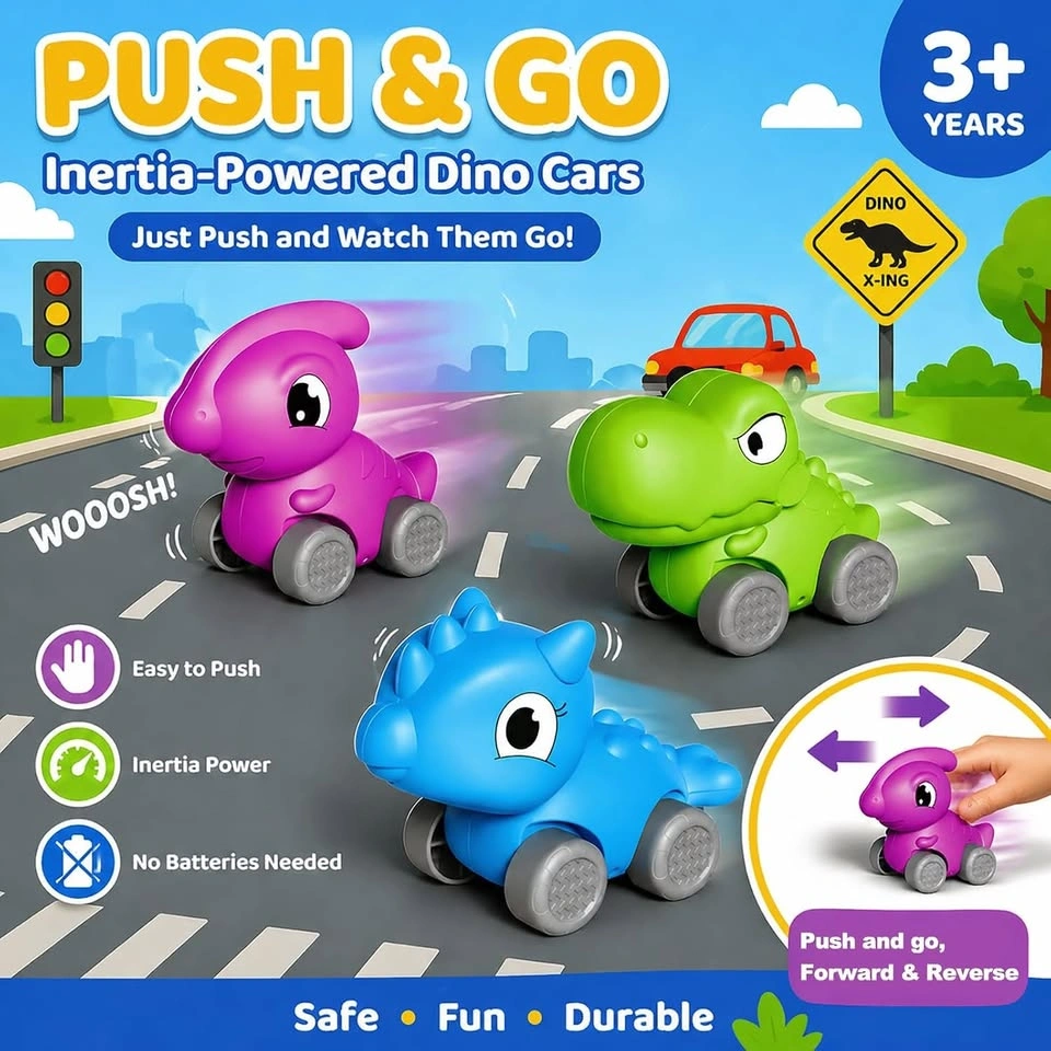 STEM Edutainment Park Dinosaur Train Set with Push & Go Cars - photo 3