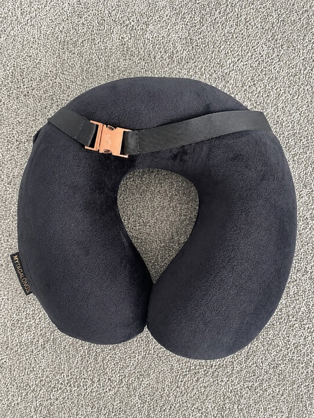 New Velvet Black Travel Pillow