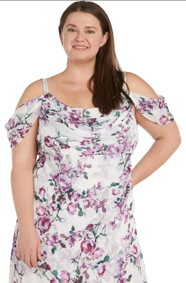 Women's Floral Maxi Dress - Plus Size - photo 4