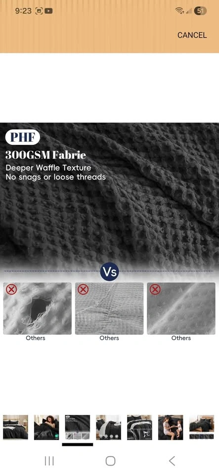 Luxury Waffle Weave comforter Set - photo 5