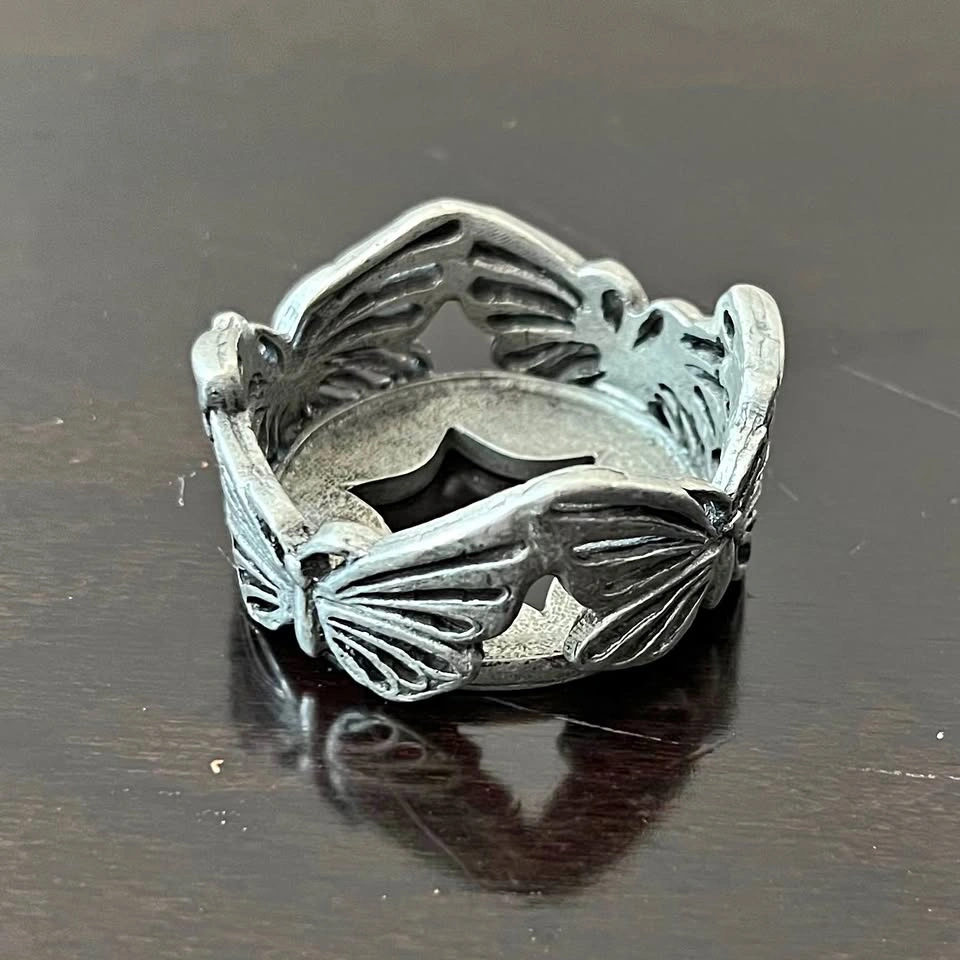 Scents&accents 1999 Fine Pewter Handmade USA Candle Holder Ring