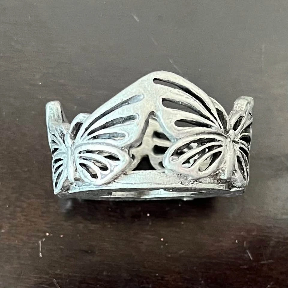Scents&accents 1999 Fine Pewter Handmade USA Candle Holder Ring - photo 4