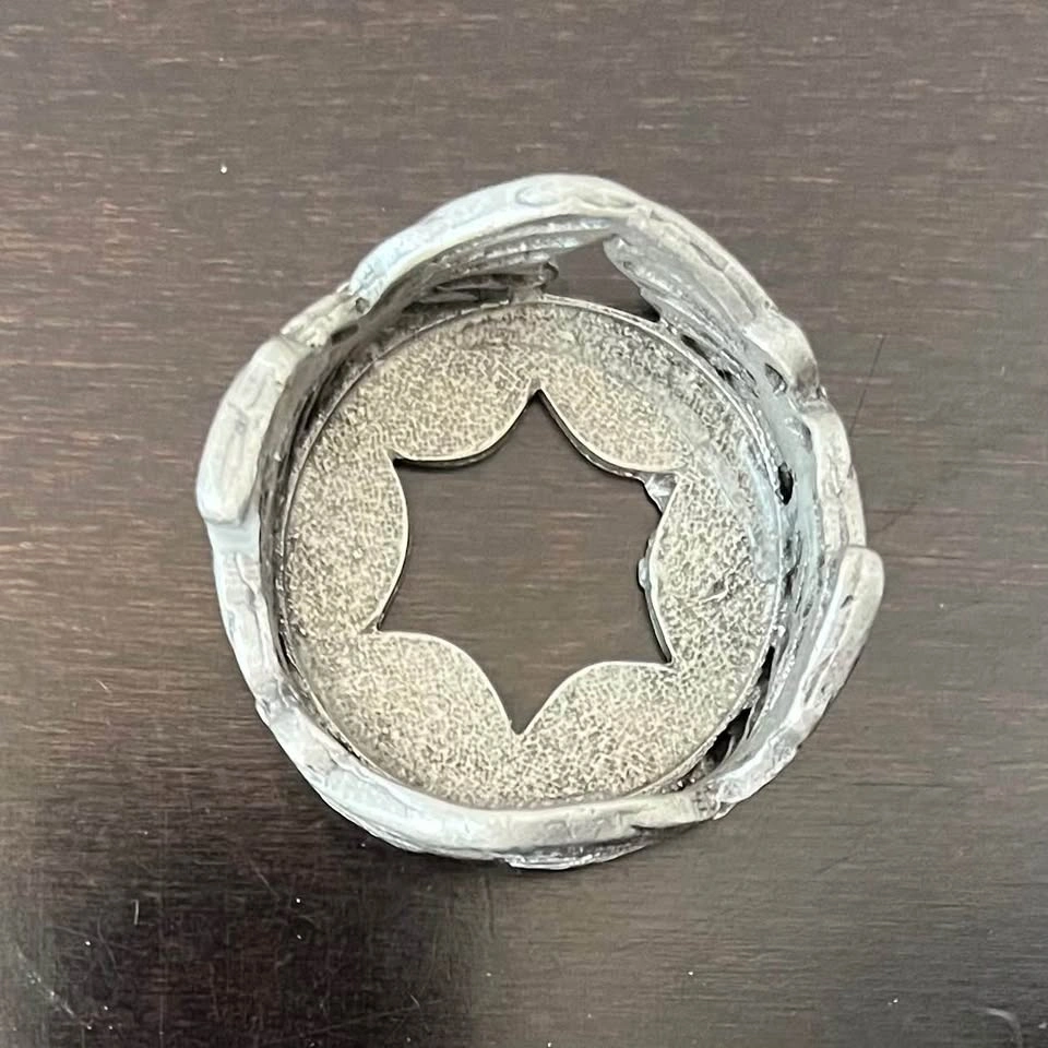 Scents&accents 1999 Fine Pewter Handmade USA Candle Holder Ring - photo 5