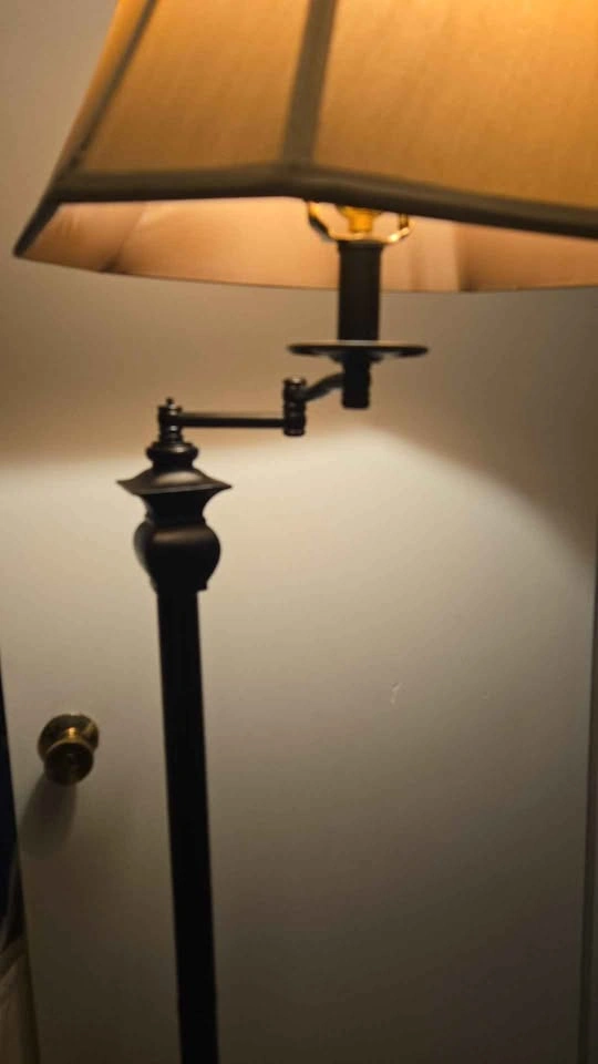 Bronze Swing Arm Floor Lamp - photo 3