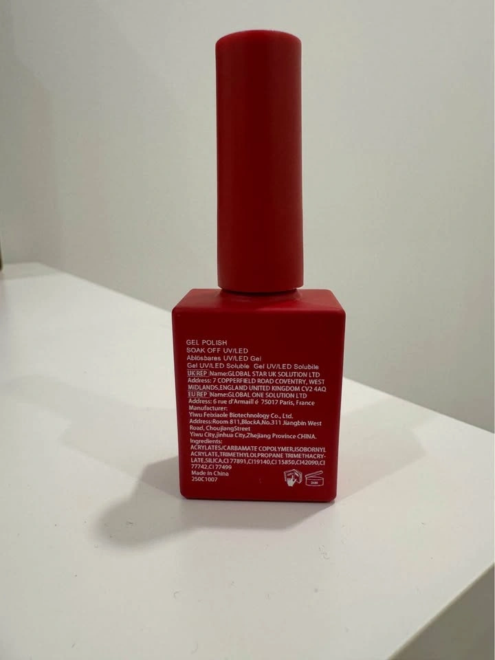 GUIBOFU Gel Nail Polish 15ml Red - NEW - photo 2