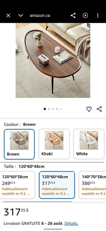 Modern Coffee Tables, Mango Shape - photo 4