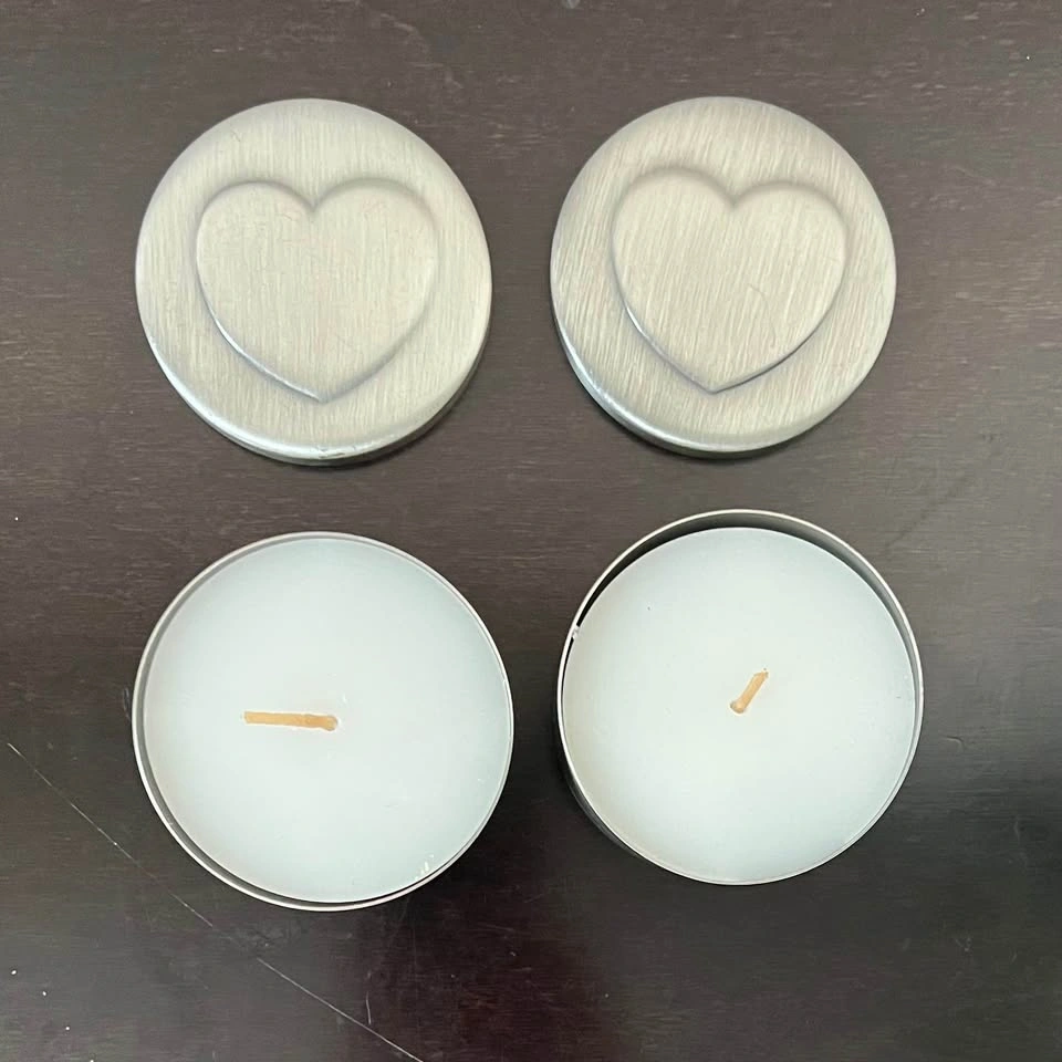 2 Scented Candles In Small Pewter candle Jar with Lid - photo 2
