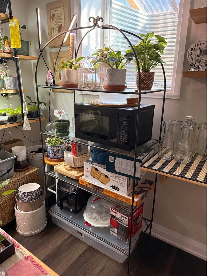 glass metal shelving - photo 2