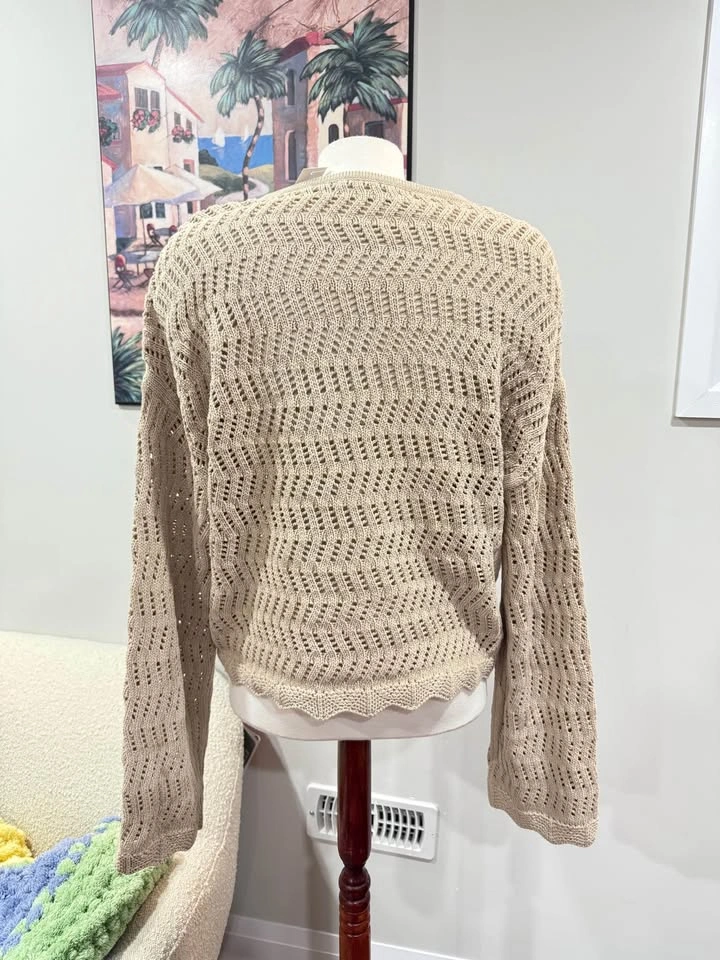 NTW bluenotes knit beige long sleeve shirt - photo 2