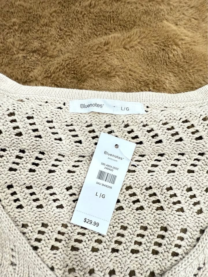 NTW bluenotes knit beige long sleeve shirt - photo 4