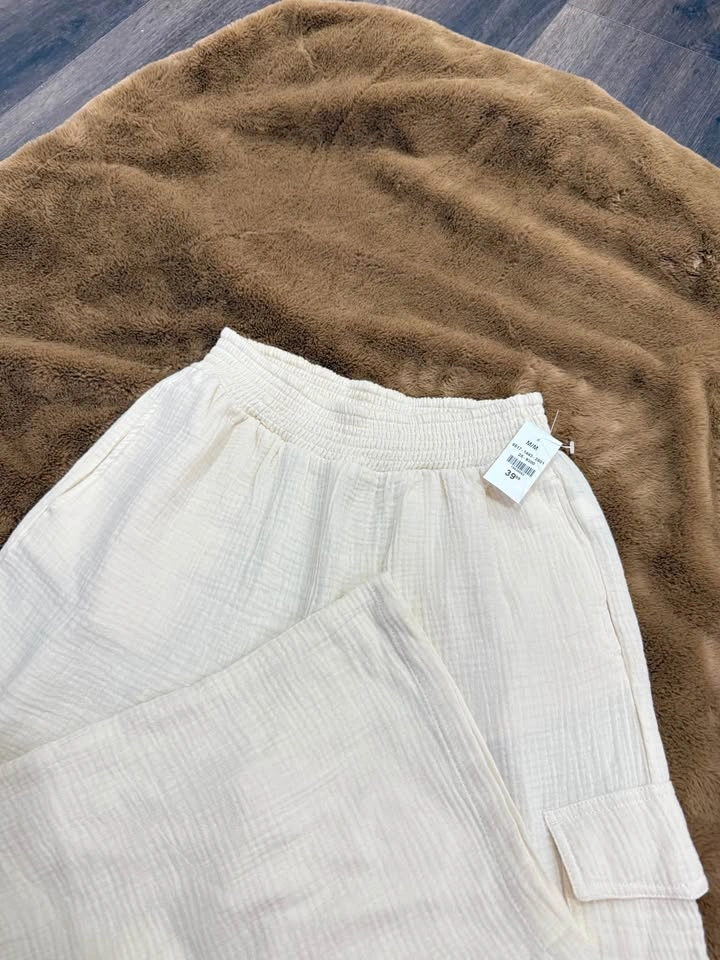 NWT bluenotes waffle knit pants - yellow - photo 4