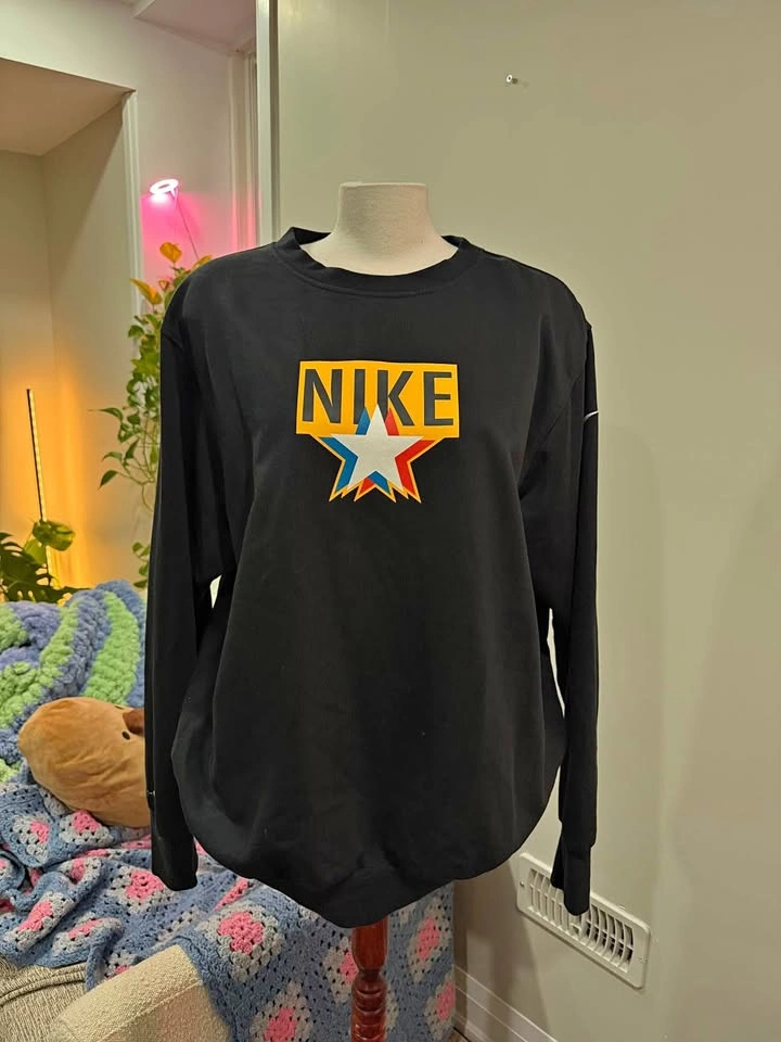 nike crew neck hoodie sweatshirt